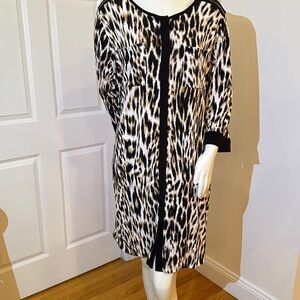Chico's Leopard print Long Sleeve Dress